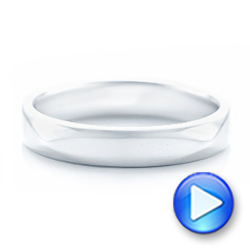  Platinum Platinum Men's Wedding Band - Video -  102019 - Thumbnail