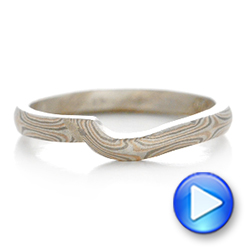 Custom Mokume Wedding Band - Video -  102168 - Thumbnail