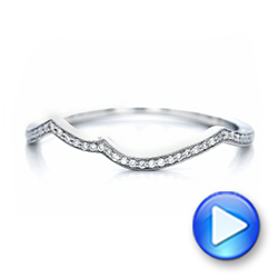  Platinum Platinum Custom Diamond Wedding Band - Video -  102204 - Thumbnail