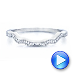  Platinum Custom Diamond Wedding Band - Video -  102300 - Thumbnail