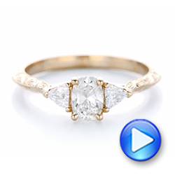 18k Rose Gold 18k Rose Gold Custom Diamond Engagement Ring - Video -  102352 - Thumbnail