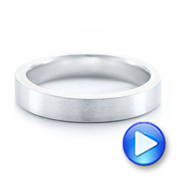  Platinum Platinum Custom Wedding Band - Video -  102428 - Thumbnail