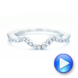  Platinum Platinum Matching Diamond Wedding Band - Video -  102476 - Thumbnail