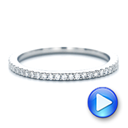  Platinum Custom Diamond Wedding Band - Video -  102608 - Thumbnail