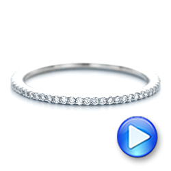 18k White Gold 18k White Gold Diamond Eternity Wedding Band - Video -  102725 - Thumbnail