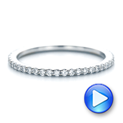 18k White Gold 18k White Gold Diamond Eternity Wedding Band - Video -  102726 - Thumbnail