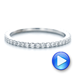 18k White Gold 18k White Gold Diamond Eternity Wedding Band - Video -  102761 - Thumbnail