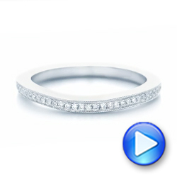  Platinum Platinum Custom Diamond Wedding Band - Video -  102811 - Thumbnail