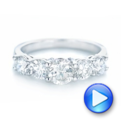 18k White Gold 18k White Gold Custom Diamond Engagement Ring - Video -  102941 - Thumbnail