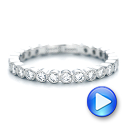  Platinum Custom Diamond Wedding Band - Video -  102962 - Thumbnail