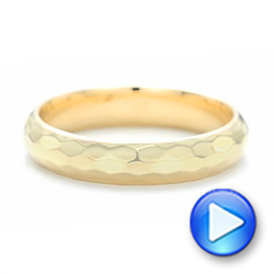 18k Yellow Gold 18k Yellow Gold Custom Wedding Band - Video -  102974 - Thumbnail