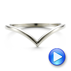  Platinum Platinum Custom Unplated Wedding Band - Video -  103032 - Thumbnail