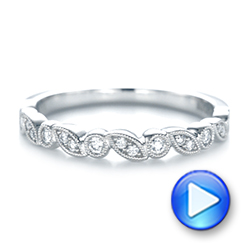  Platinum Platinum Women's Diamond Wedding Band - Video -  103069 - Thumbnail