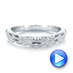  Platinum Platinum Women's Diamond Wedding Band - Video -  103111 - Thumbnail