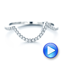 14k White Gold 14k White Gold Custom Diamond Wedding Band - Video -  103130 - Thumbnail