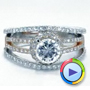  14K Gold And 18k Rose Gold 14K Gold And 18k Rose Gold White and Diamond Ring - Vanna K - Video -  1034 - Thumbnail