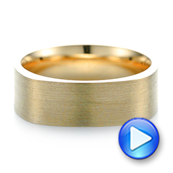  14K Gold 14K Gold Custom Square Men's Band - Video -  103497 - Thumbnail