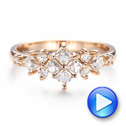 18k Rose Gold 18k Rose Gold Custom Diamond Wedding Band - Video -  103614 - Thumbnail