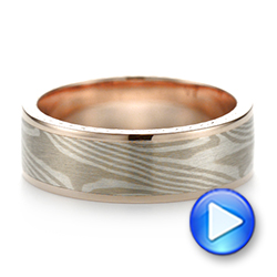 Custom Mokume Men's Band - Video -  103646 - Thumbnail