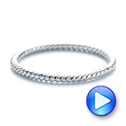  Platinum Platinum Braided Women's Wedding Band - Video -  103673 - Thumbnail