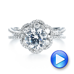  Platinum Platinum Diamond Engagement Ring - Video -  103678 - Thumbnail