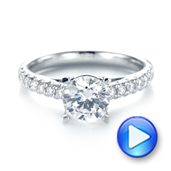  Platinum Platinum Diamond Engagement Ring - Video -  103682 - Thumbnail