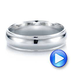 Men's Wedding Ring - Video -  103816 - Thumbnail