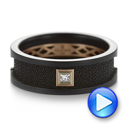 Carbon Fiber Wedding Ring - Video -  103862 - Thumbnail