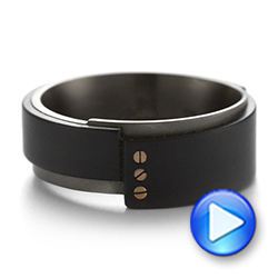Carbon Fiber Wedding Ring - Video -  103863 - Thumbnail