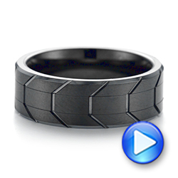 Tungsten Men's Wedding Band - Video -  103870 - Thumbnail