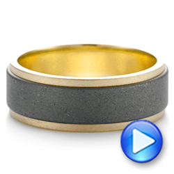 Tungsten Men's Wedding Band - Video -  103881 - Thumbnail