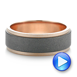 Tungsten Men's Wedding Band - Video -  103882 - Thumbnail