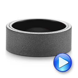 Raw Tungsten Carbide Men's Wedding Band - Video -  103883 - Thumbnail