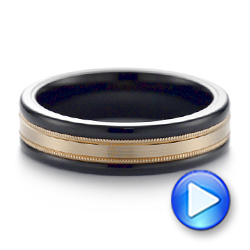 Black Tungsten Wedding Ring - Video -  103923 - Thumbnail