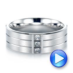 Men's Diamond Wedding Band - Video -  103975 - Thumbnail