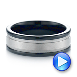 Black Tungsten Ring - Video -  104020 - Thumbnail