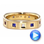 14k Yellow Gold 14k Yellow Gold Custom Men's Wedding Band - Video -  1418 - Thumbnail