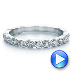  Platinum Woven Diamond Wedding Band - Video -  105283 - Thumbnail