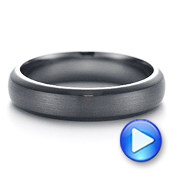 Tantalum Men's Wedding Ring - Video -  105895 - Thumbnail