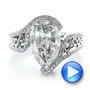  Platinum Custom Diamond Engagement Ring - Video -  1442 - Thumbnail