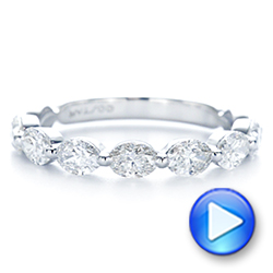  Platinum Platinum Women's Diamond Wedding Band - Video -  106316 - Thumbnail
