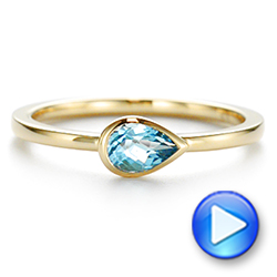 Blue Topaz Ring - Video -  106573 - Thumbnail