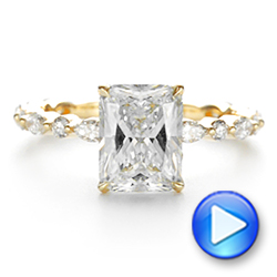 18k Yellow Gold 18k Yellow Gold Diamond Engagement Ring - Video -  106640 - Thumbnail