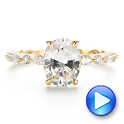 14k Yellow Gold 14k Yellow Gold Diamond Engagement Ring - Video -  106727 - Thumbnail