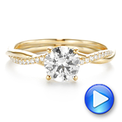 14k Yellow Gold 14k Yellow Gold Petite Twist Engagement Ring - Video -  106730 - Thumbnail