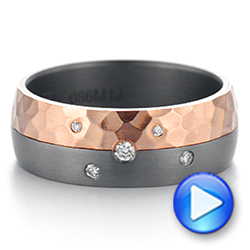 Tantalum Diamond Ring - Video -  106941 - Thumbnail