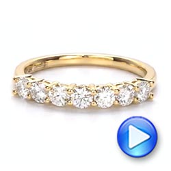 18k Yellow Gold 18k Yellow Gold Custom Diamond Wedding Ring - Video -  107214 - Thumbnail