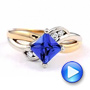 14k Yellow Gold 14k Yellow Gold Custom Tanzanite And Diamond Ring - Video -  1433 - Thumbnail