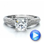 18k White Gold Pave Engagement Ring - Vanna K - Video -  100080 - Thumbnail