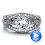 18k White Gold Diamond Split Shank Engagement Ring - Vanna K - Video -  100107 - Thumbnail